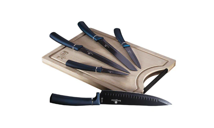 Berlinger Haus 6-Piece Knife Set with Bamboo Cutting Board