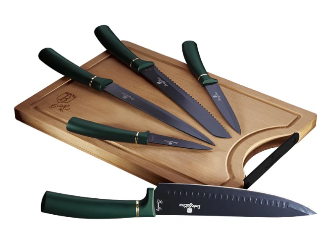 Berlinger Haus 6-Piece Knife Set with Bamboo Cutting Board - Image 4