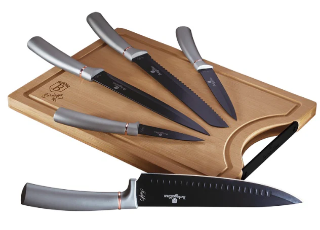 Berlinger Haus 6-Piece Knife Set with Bamboo Cutting Board - Image 5