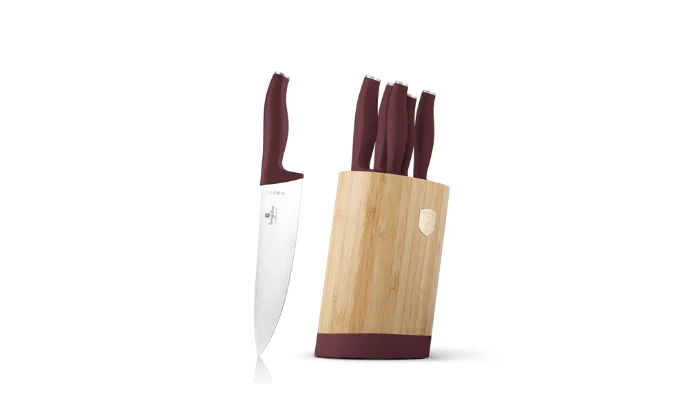 Berlinger Haus 6-Piece Knife Set with Bamboo Stand