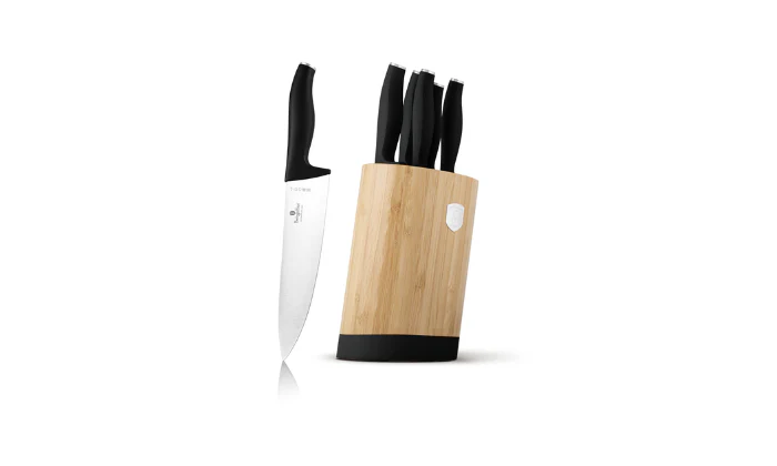 Berlinger Haus 6-Piece Knife Set with Bamboo Stand - Image 3