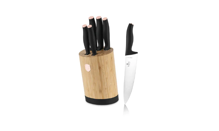 Berlinger Haus 6-Piece Knife Set with Bamboo Stand - Image 4