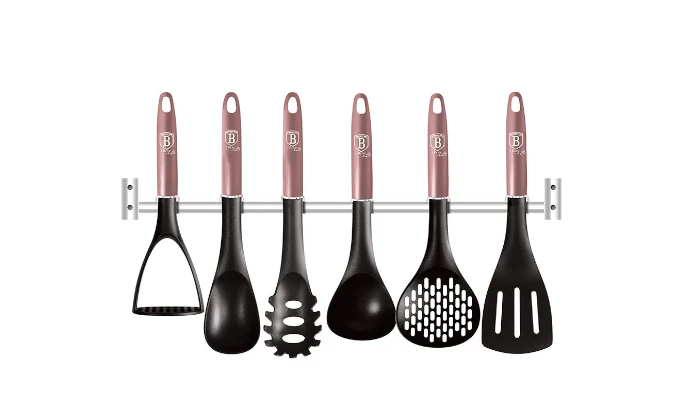 Berlinger Haus 7-Piece Non-Stick Kitchen Utensils Set with Hanger - iROSE