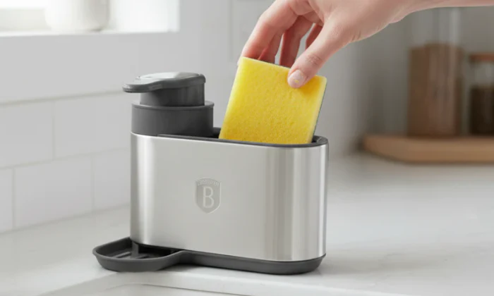 Berlinger Haus Soap Dispenser with Sponge Holder - Image 2