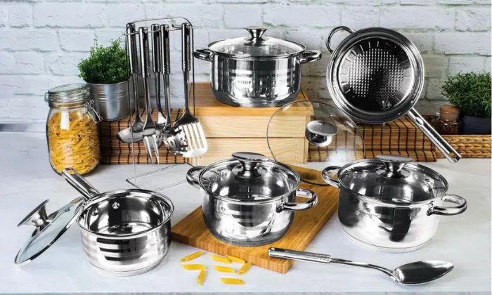 Blaumann 17 Or 27-Piece Stainless Steel Jumbo Cookware Set - Image 2