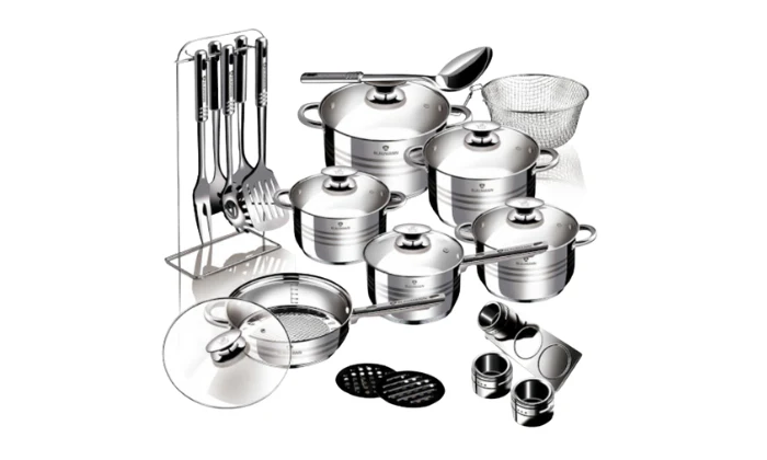Blaumann 17 Or 27-Piece Stainless Steel Jumbo Cookware Set - Image 4