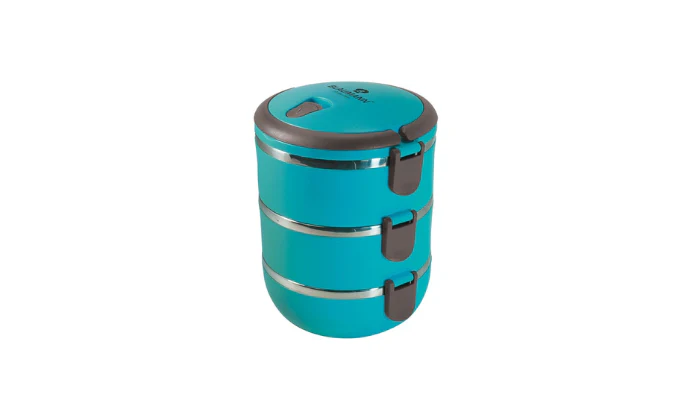 Blaumann Stylish Lunch Box Set with Portable Holder - Blue