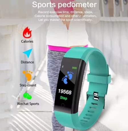 Bluetooth Smart Band Fitness Tracker Watch - Image 6