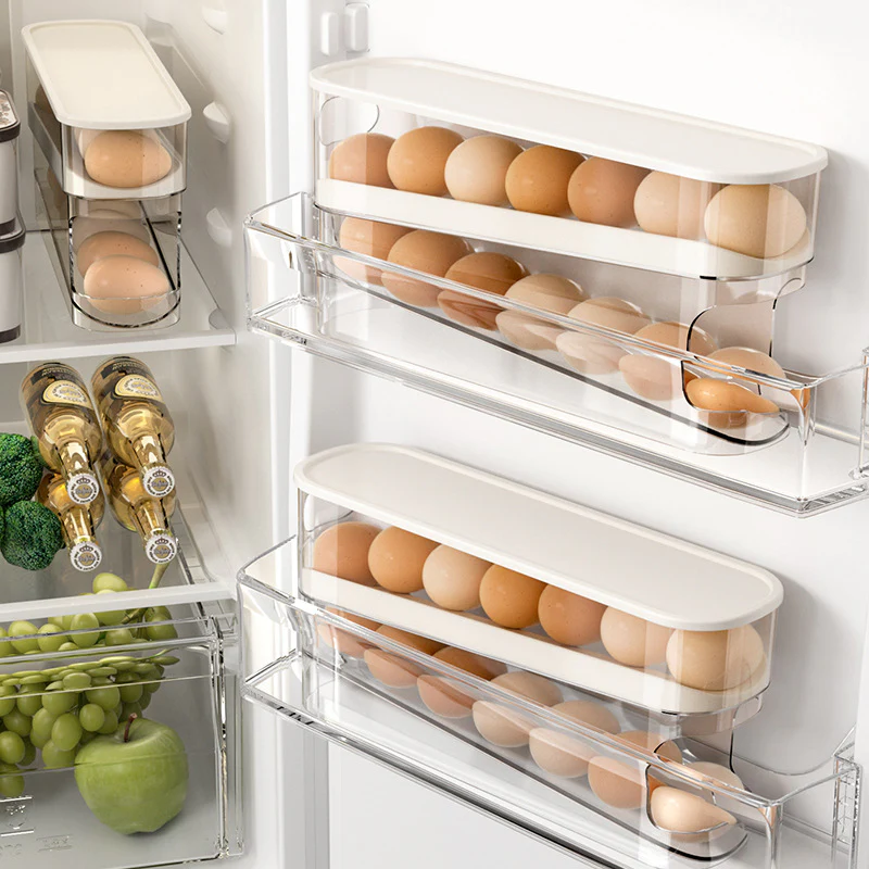 Automatic Rolling Double Layer Egg Holder - Image 2