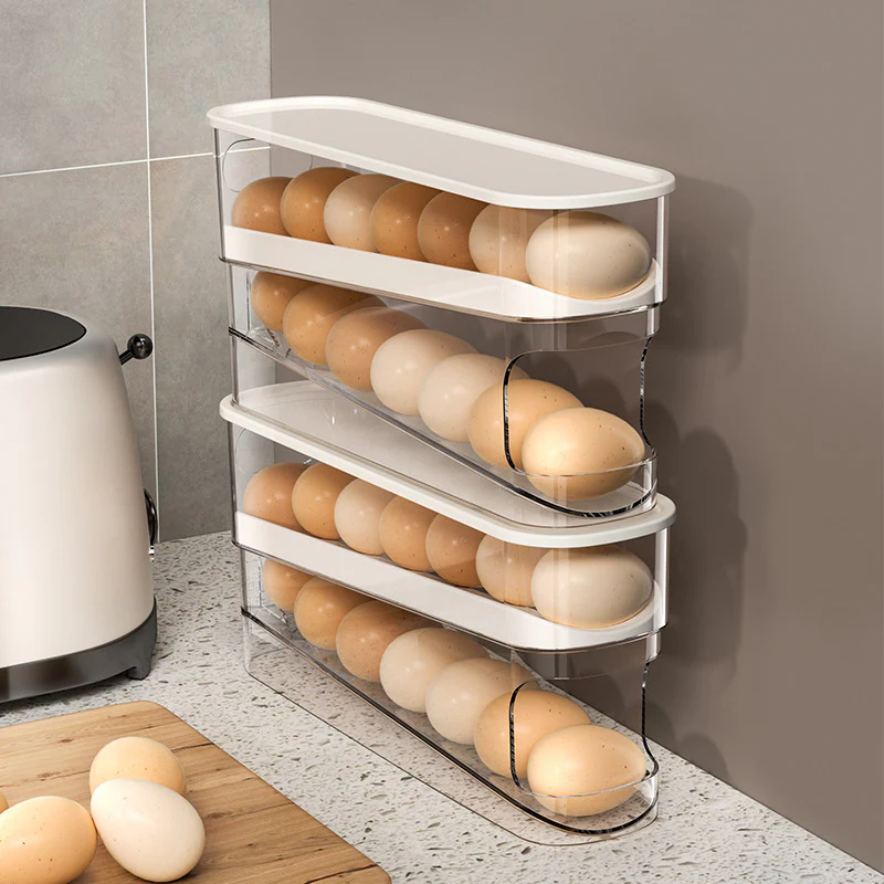 Automatic Rolling Double Layer Egg Holder - Image 3