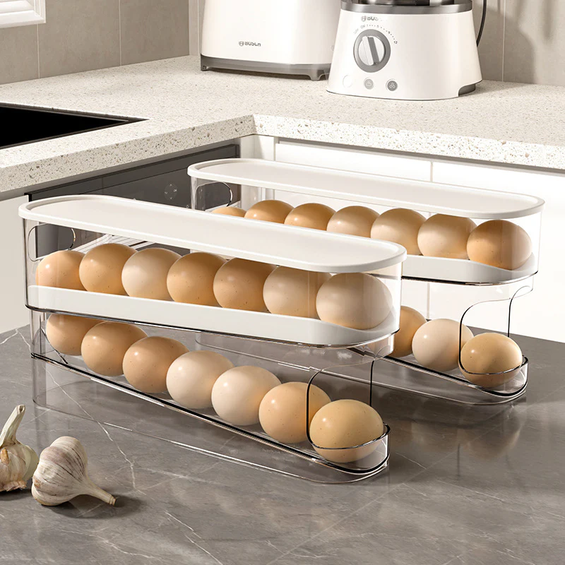 Automatic Rolling Double Layer Egg Holder - Image 4