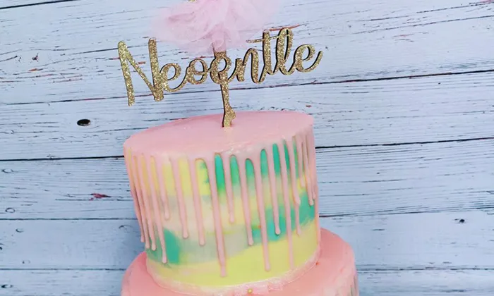 Choice of one or two-tiered drip cake from Bubbles Cups & Cakes - Image 2