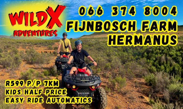 Choose your Guided Quad Bike Ride – WildX Adventures, Hermanus Fijnbos Farm - Image 2