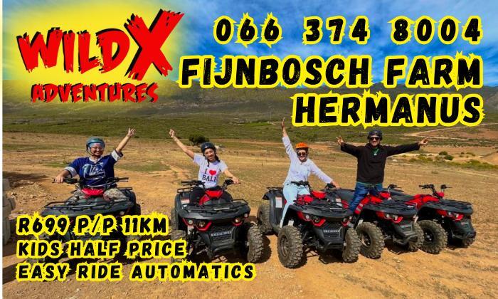 Choose your Guided Quad Bike Ride – WildX Adventures, Hermanus Fijnbos Farm - Image 3