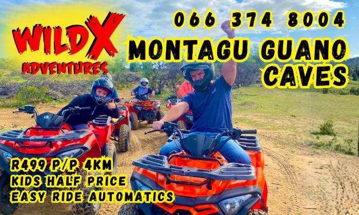 Choose your Guided Quad Bike Ride – WildX Adventures, Montagu Guano Caves