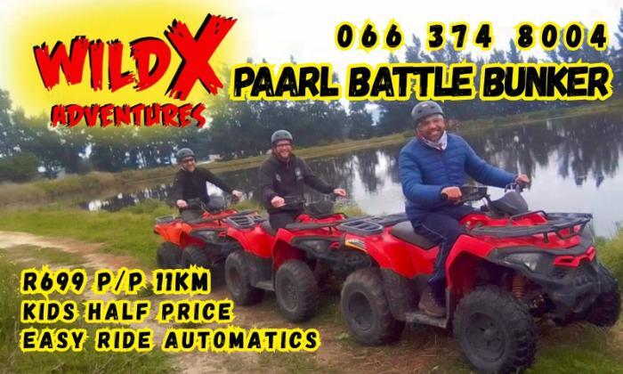 Choose your Guided Quad Bike Ride – WildX Adventures, Paarl Battle Bunker - Image 3