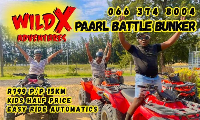 Choose your Guided Quad Bike Ride – WildX Adventures, Paarl Battle Bunker - Image 4