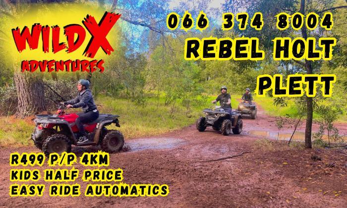 Choose your Guided Quad Bike Ride – WildX Adventures, Rebel Holt Harkerville