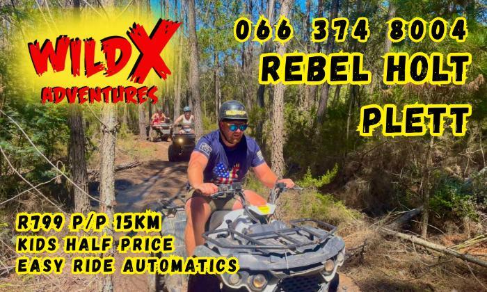 Choose your Guided Quad Bike Ride – WildX Adventures, Rebel Holt Harkerville - Image 4