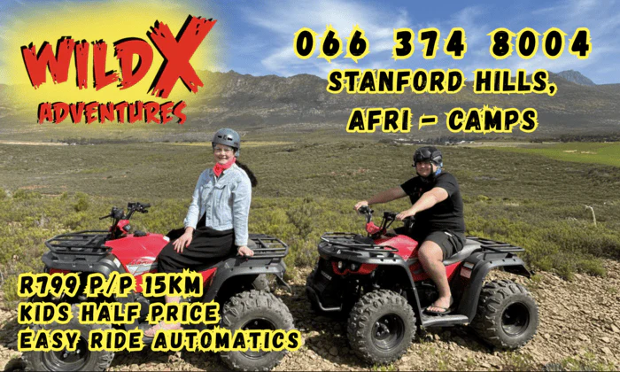 Choose your Guided Quad Bike Ride – WildX Adventures, Stanford Hills Africamps - Image 2