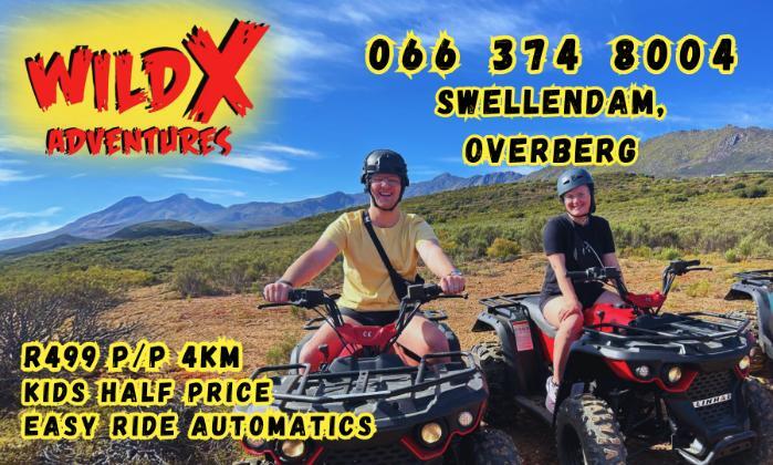 Choose your Guided Quad Bike Ride – WildX Adventures, Swellendam