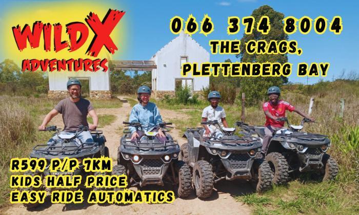 Choose your Guided Quad Bike Ride – WildX Adventures, The Crags in Plettenberg Bay - Image 2