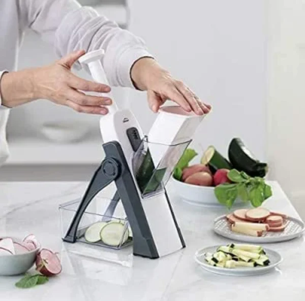 ChopCraft Vegetable Cutter - White/Grey - Fine Living - Image 2