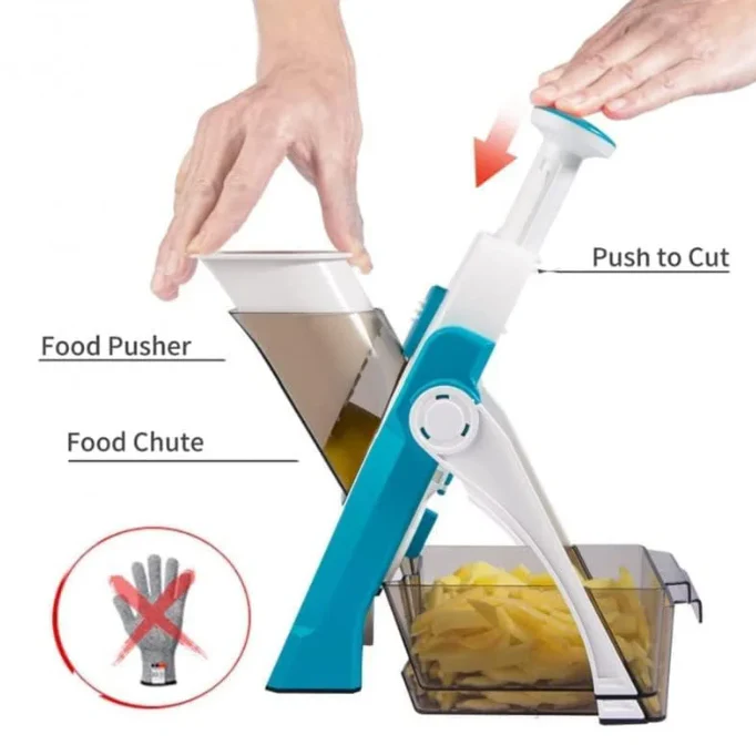 ChopCraft Vegetable Cutter - White/Grey - Fine Living - Image 6