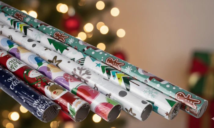 Christmas Gift Wrap 1m x 700mm - Multi-Pack Options