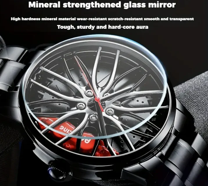 Men’s Car Wheel Design Quartz Wristwatch - Image 10
