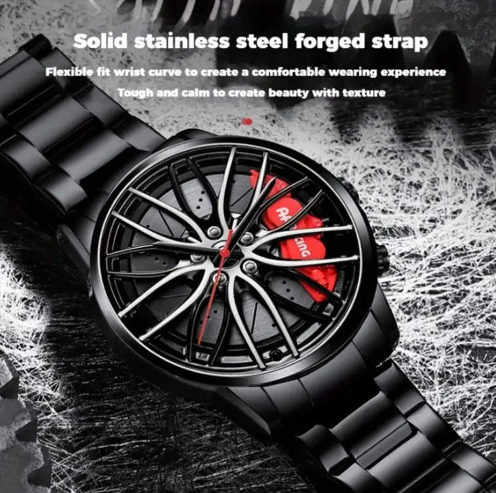 Men’s Car Wheel Design Quartz Wristwatch - Image 7