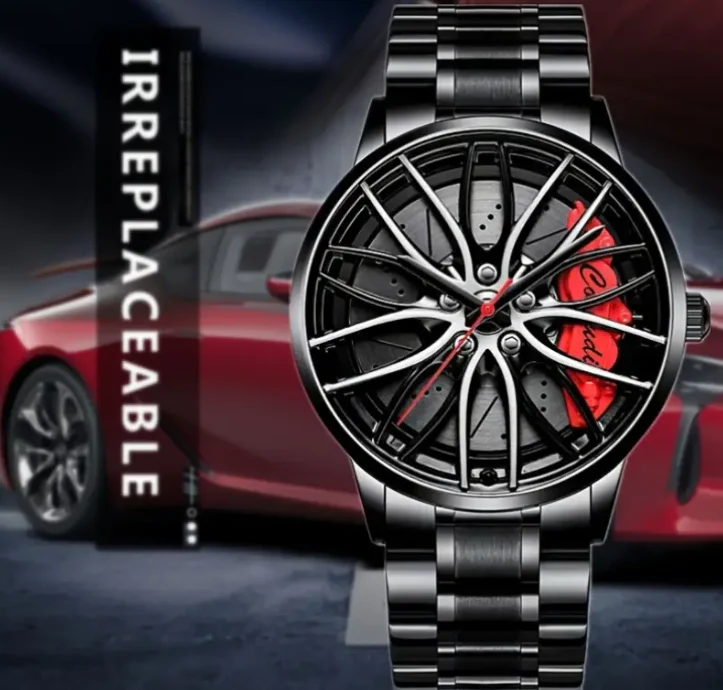 Men’s Car Wheel Design Quartz Wristwatch - Image 9