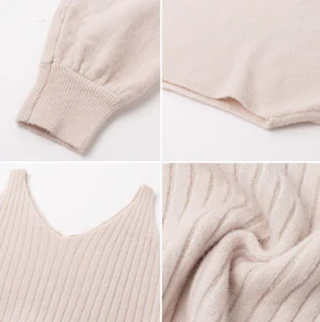 Women's Knitted 2-Piece Set – Bodycon Dress & Crop Sweater - Image 13