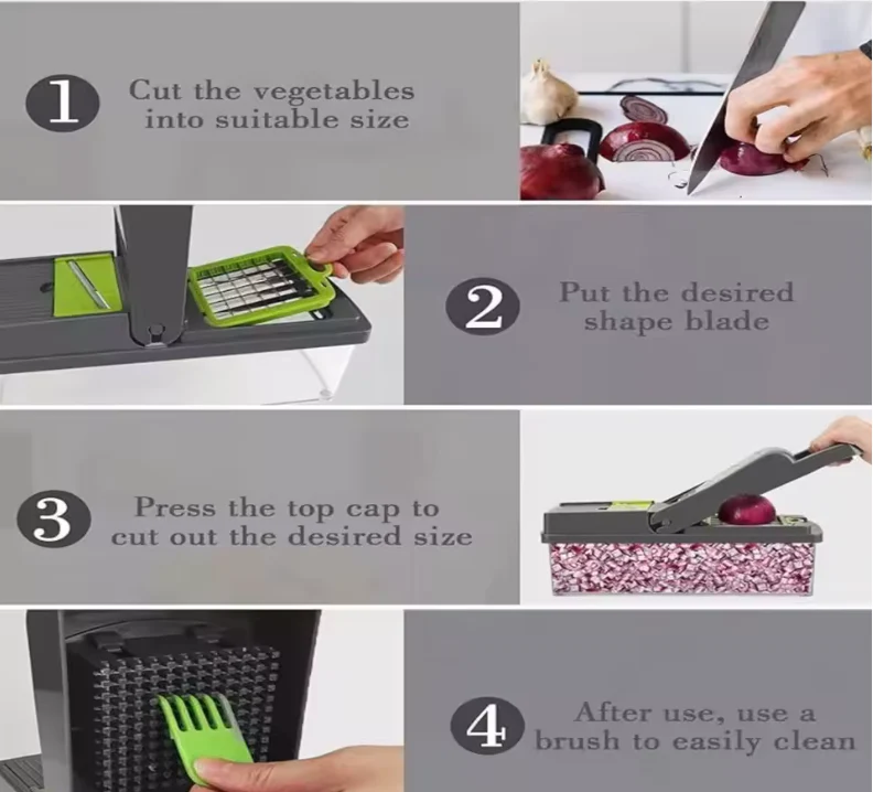 15-Piece Multi-Functional Vegetable Cutter Set - Image 5