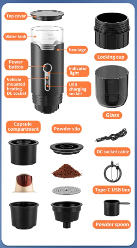 Portable Capsule Coffee Machine – Handheld & Automatic - Image 8