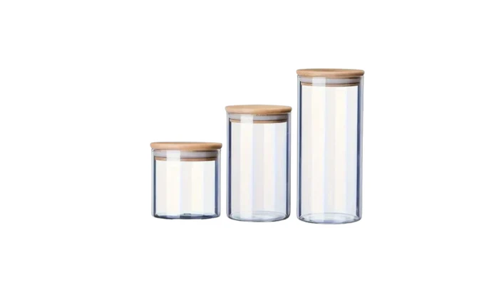 Crystal Nest Jar With Bamboo Lid