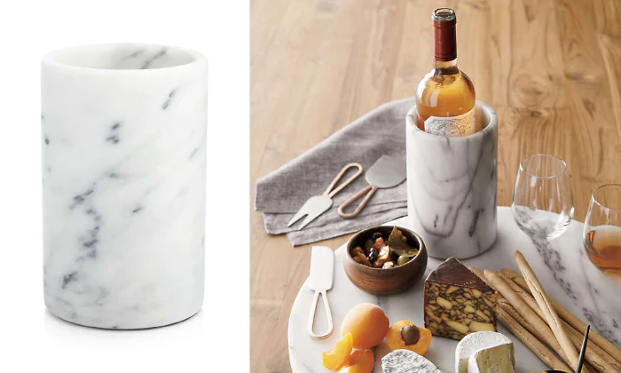 Crystalline Barrel - Brass and White - 17cm - Image 4