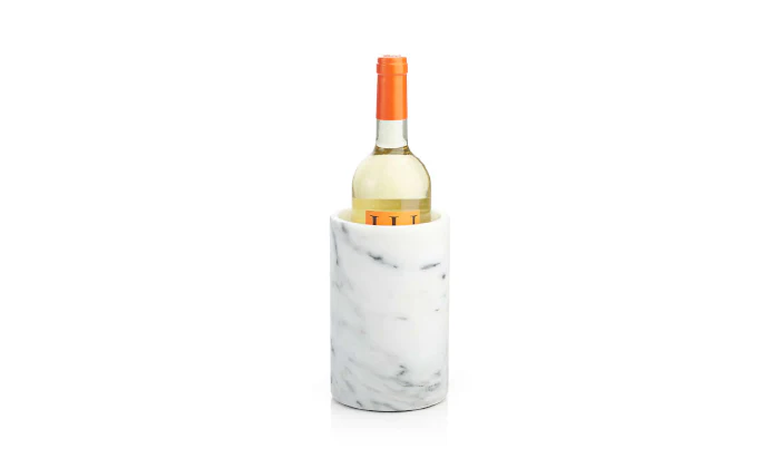 Crystalline Barrel - Brass and White - 17cm - Image 5