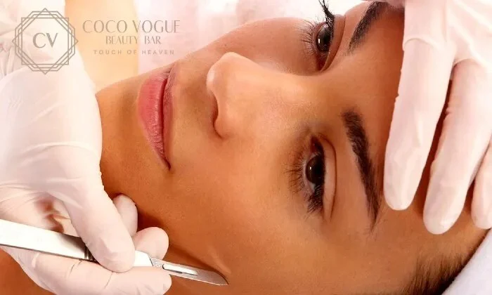 Dermaplaning + Facial Peel with optional Pedicure at Coco Vogue Eco Beauty Emporium