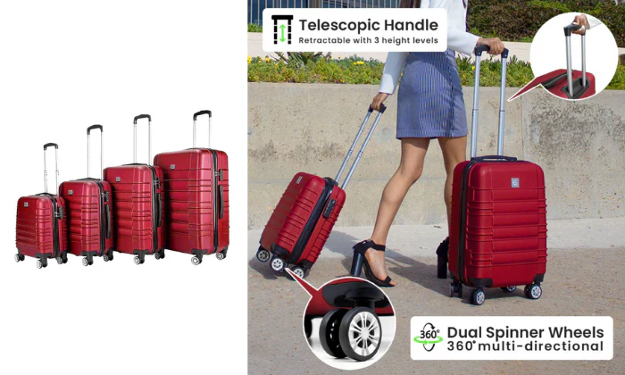 ECO Luggage 4 Piece Hardshell Set - Image 6