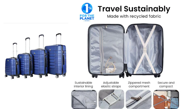 ECO Luggage 4 Piece Hardshell Set - Image 7