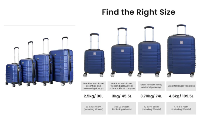 ECO Luggage 4 Piece Hardshell Set - Image 8