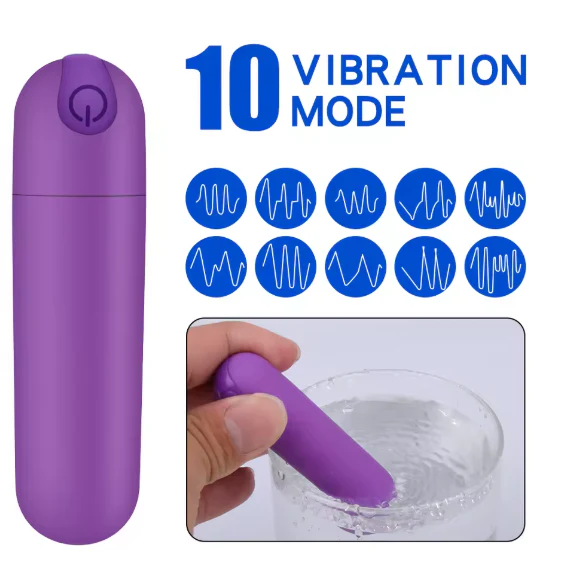USB Charging Long Bullet Mini Vibrator - Image 3