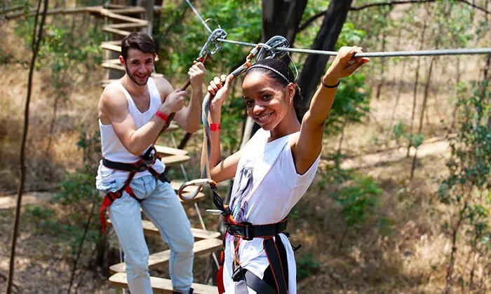 Entrance to Monkey Moves, Green Course for 2 or 4 – Acrobranch Adventure Park - Image 7