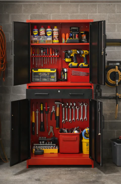 Essentra Metal Cabinet with Drawer - Image 7