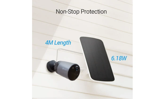 EZVIZ eLife (BC1C) WiFi Battery Security Camera with Solar Panel Box Kit - Image 4