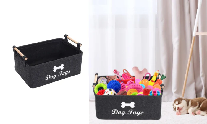 Felt Pet Storage Bag - Black - Rex - Image 2