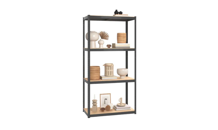 4 Layer Matt Black Shelf - Fine Living - Single/Double Packs - Image 2