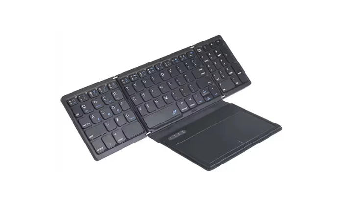 Foladable Bluetooth Keyboard with Touchpad for Laptop, Phone, or Tab