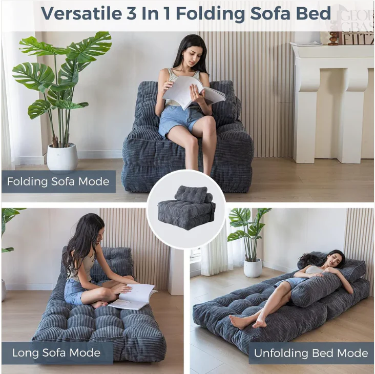 Foldable Chair Bed - Finery - Image 4